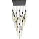 Canada 41 Light 35.4 inch Black Chandelier Ceiling Light
